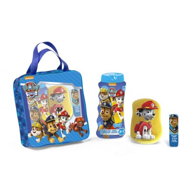 LORENAY Paw Patrol SET: Shower gel 300ml + σφουγγάρι + lip balm L-1113